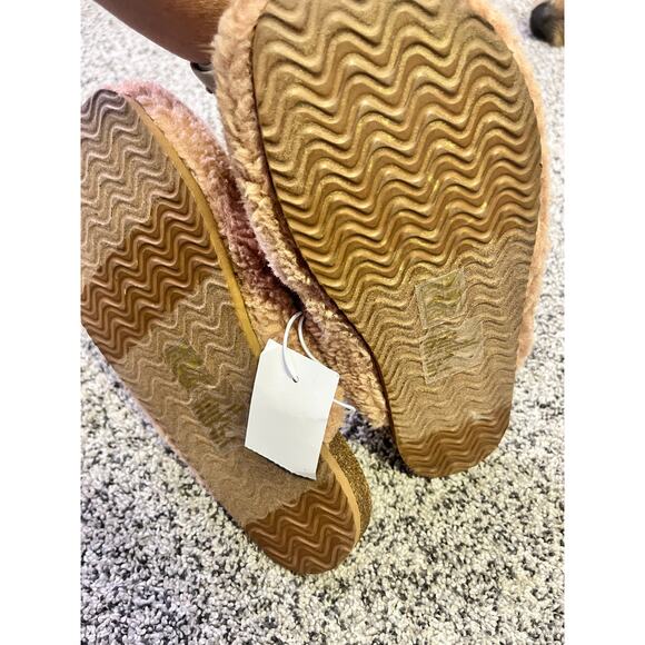 J.Crew Buckle Sherpa Clogs Mules Women’s 6 NEW WITH TAGS Tan/Beige Cozy Winter - Picture 6 of 8